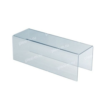 Подставка лесенка из оргстекла 25x10х10 см, толщина 2 мм, PL-1100100-250T2